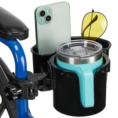 JOYTUTUS vista frontal del portavasos con caja, organiza bebidas y objetos