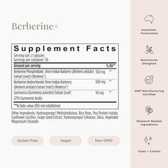 JSHealth Berberine+ packaging display highlighting vegan, gluten-free formula