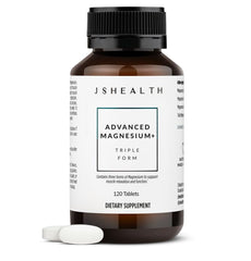 JSHealth frasco frontal mostrando el envase y beneficio de relajación