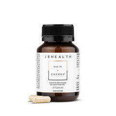 JSHealth envase frontal con etiqueta clara y beneficio de grosor