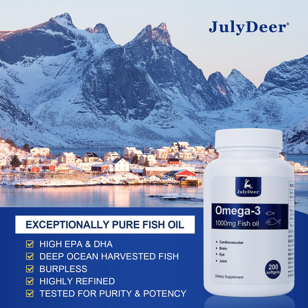 JulyDeer etiqueta detallada con información de ingredientes y certificaciones visibles