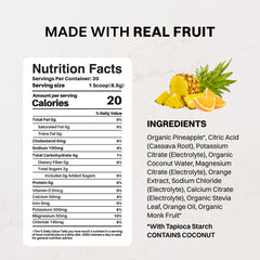 JUST INGREDIENTS bebida preparada en botella para hidratación rápida