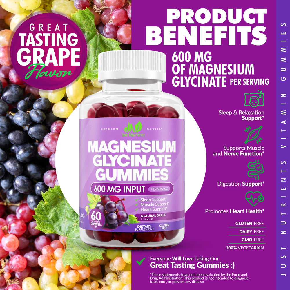 Just Nutrients gomitas en mano para comparar tamaño y facilidad de uso