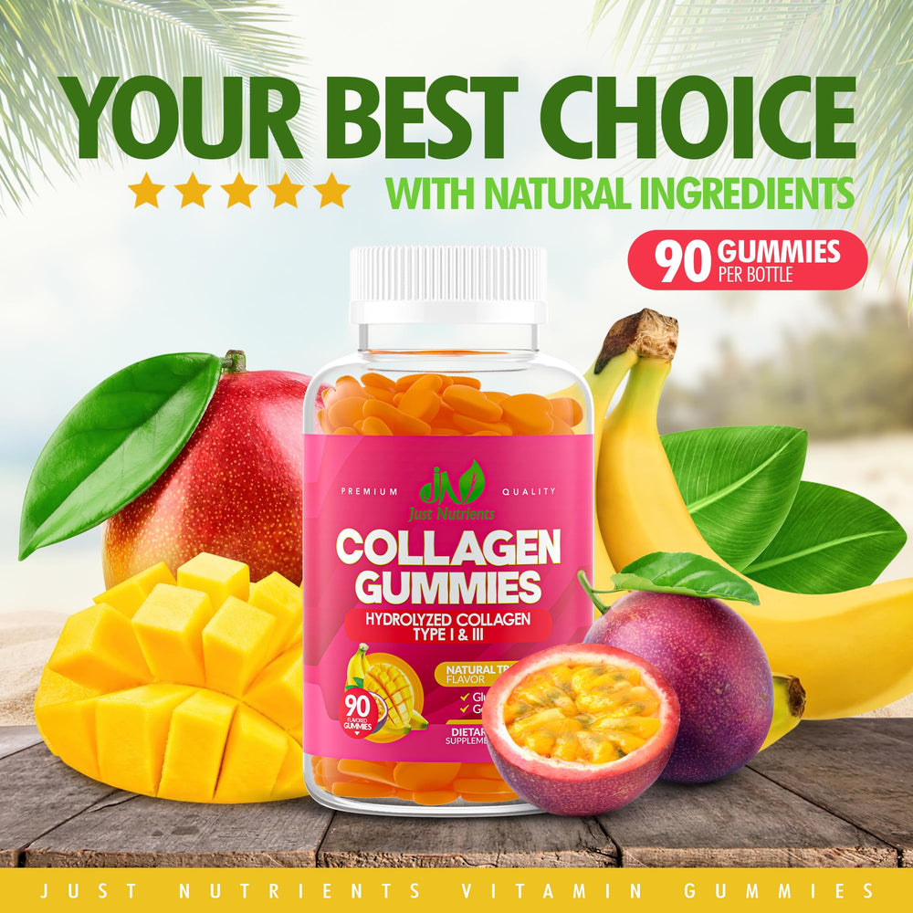 Just Nutrients gomita en mano, evidencia tamaño de la porción conveniente