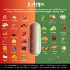 Just Ripe Nutrition ambiente de desayuno con frasco, mostrando integración en rutina saludable