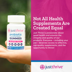Just Thrive ilustración de Bacillus indicus HU36, apoyo antioxidante