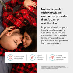 Juvenon BloodFlow-7 botella abierta con cápsulas transmitiendo conveniencia diaria