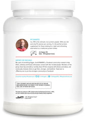 Etiqueta de JYM Iso JYM Bombsicle enfocada en ingredientes y valores nutricionales limpios