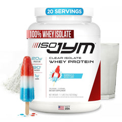 JYM Iso JYM Bombsicle frasco frontal mostrando diseño y cantidad, atractivo para elección rápida