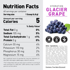 Etiqueta sin azúcar de Kaged Daily Hydration, experiencia limpia.