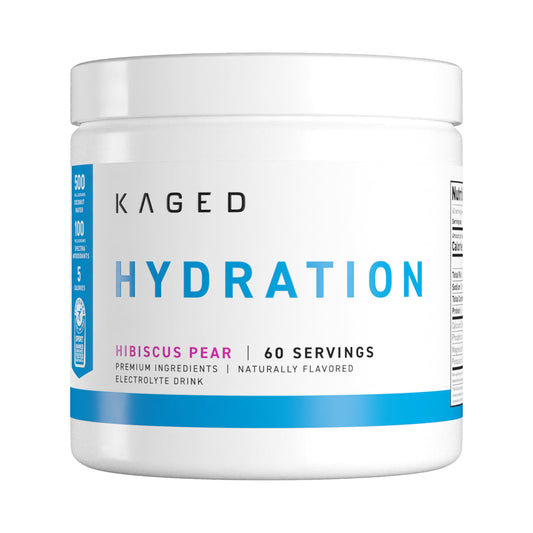 Kaged Hydration Drink Mix en botella para entrenar y recargar hidratación