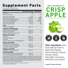 Kaged Pre-Kaged lata abierta sabor Krisp Apple invitando a consumir con confianza