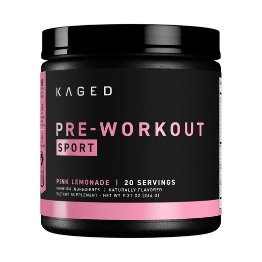 Kaged Sport Preentrenamiento Limonada Rosa en botella para entrenamientos energéticos