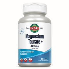 KAL frontal del envase mostrando magnesio taurato y beneficios