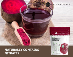 Kate Naturals polvo mezclado en batido para energía natural