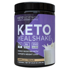 KETO SCIENCE frasco frontal mostrando etiqueta clara y beneficios