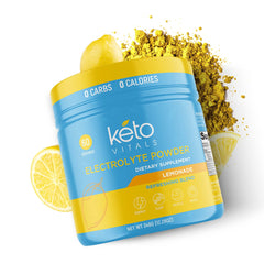 Envase Keto Vitals abierto mostrando contenido y sellado interior, frescura preservada