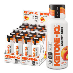 Ketone-IQ frontal del paquete mostrando diseño y beneficio de energía