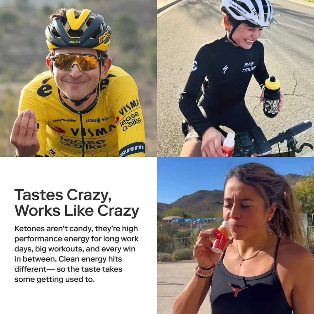 Ketone-IQ shot en uso sobre escritorio mostrando enfoque y productividad