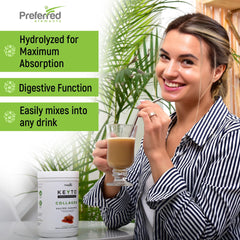 KEYTO batido proteico en vaso textura cremosa y aporte proteico
