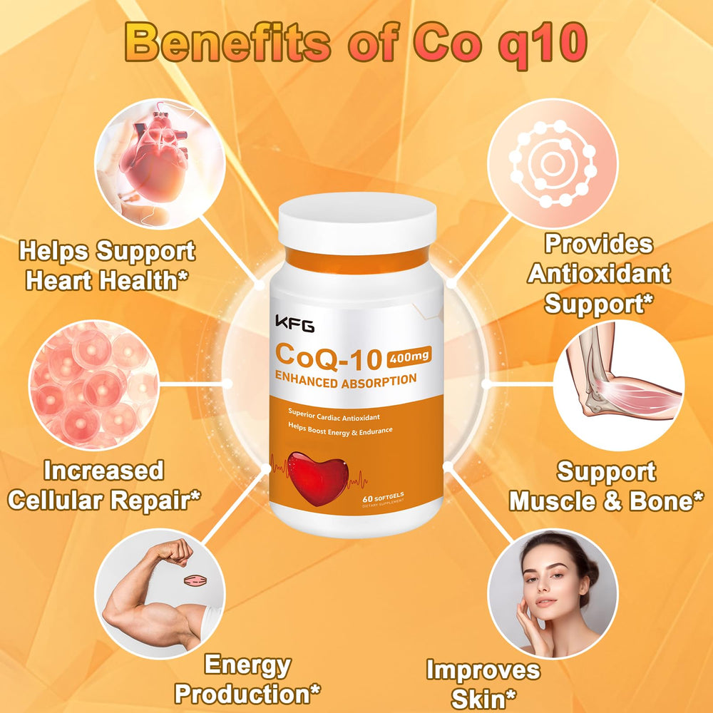 KFG etiqueta del producto con ingredientes y ventajas visibles