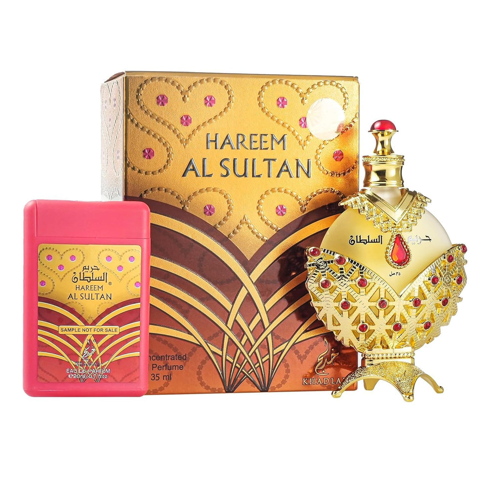 KHADLAJ PERFUMES etiqueta detallada indicando nombre y calidad