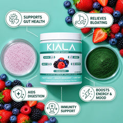 Kiala Nutrition etiqueta con lista de ingredientes y detalles nutricionales claros