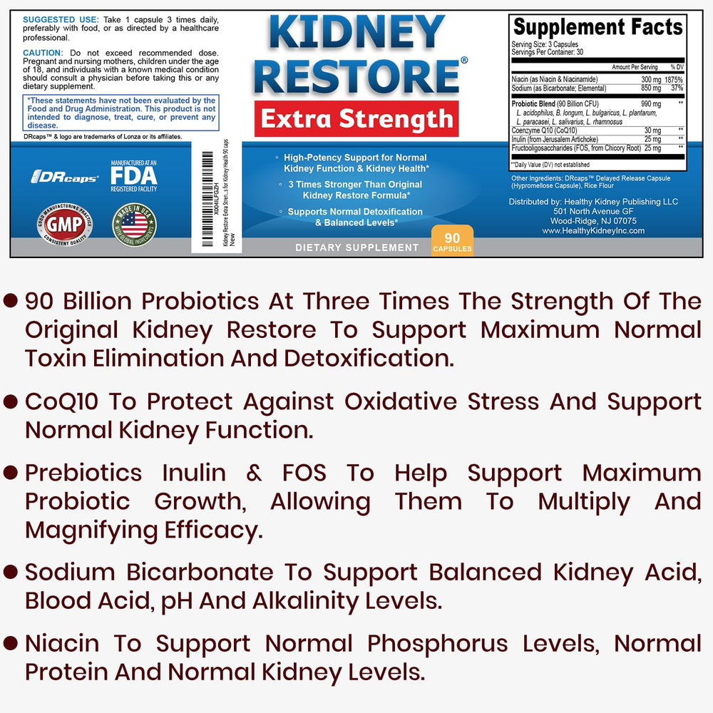 Close-up de cápsula Kidney Restore para apreciar su textura y liberación
