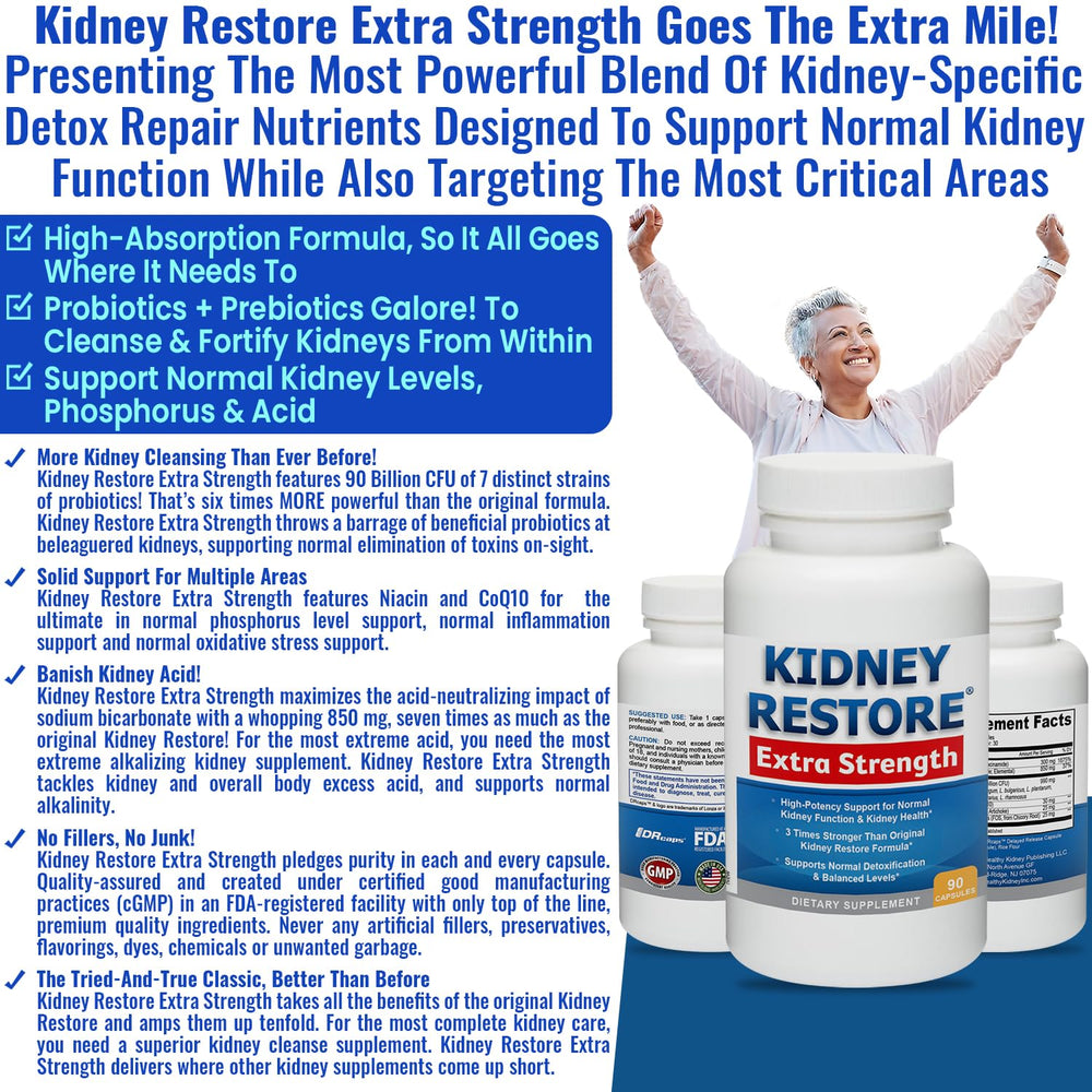 Cápsulas Kidney Restore en la mano mostrando facilidad de ingesta