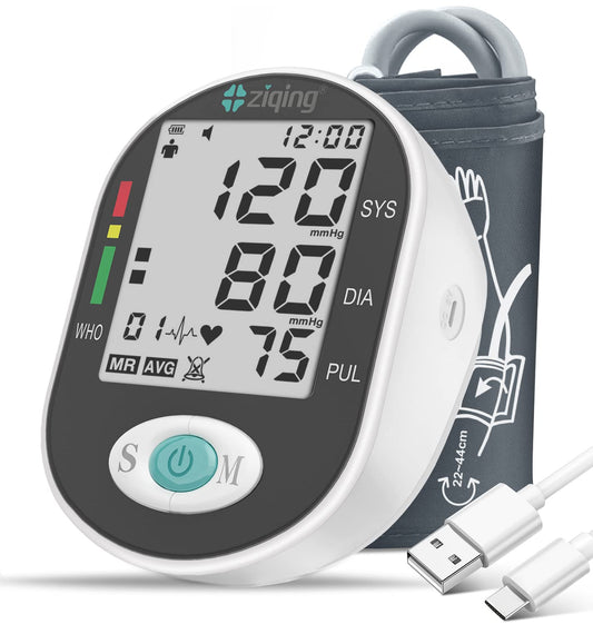 KIKEANG tensiómetro frontal mostrando diseño y botones, fácil de usar