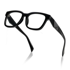 kimorn gafas vista frontal con montura negra, aspecto profesional y protección