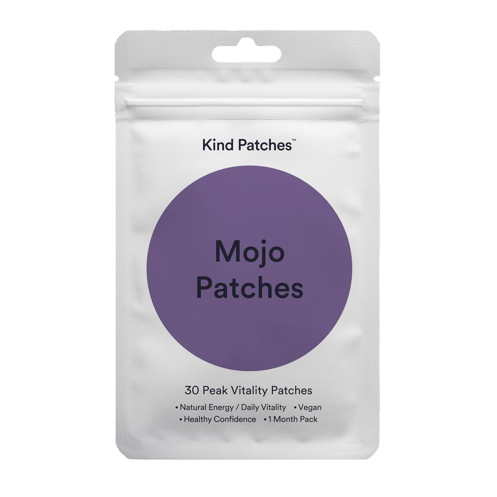 Kind Patches empaque frontal mostrando 30 parches y fácil identificación del producto