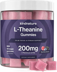 kindnature frente del empaque mostrando 60 gominolas, claridad de uso