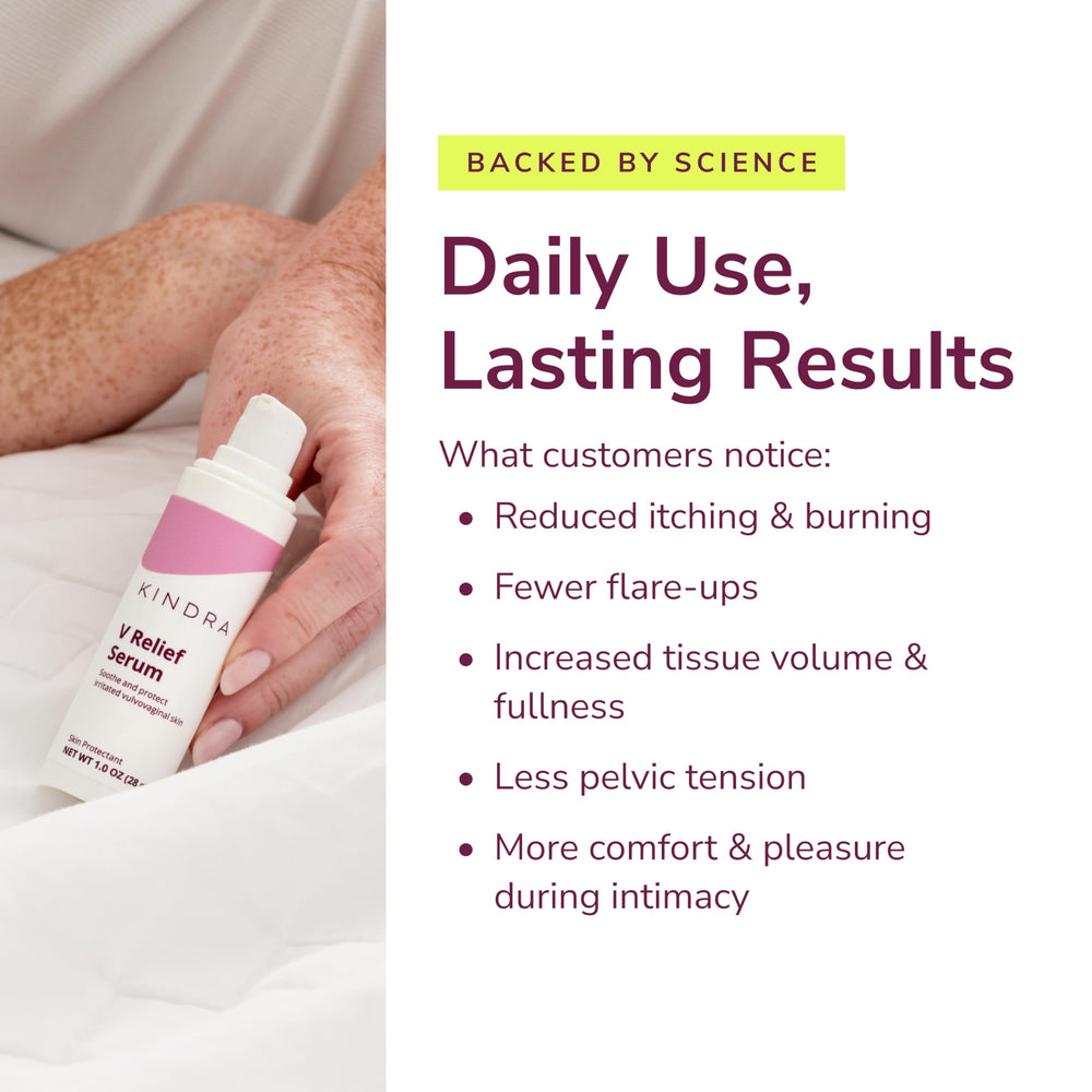 Kindra producto en baño en contexto cotidiano que sugiere uso diario