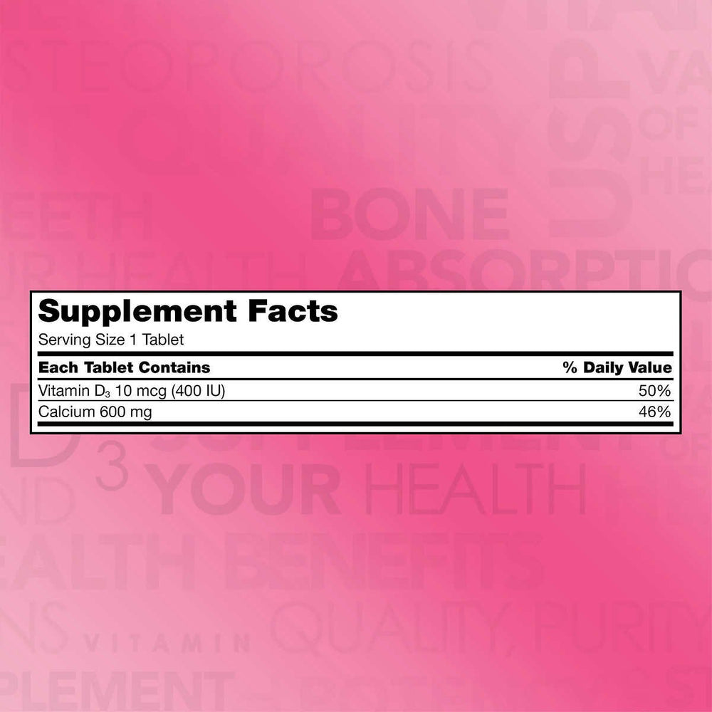 Kirkland Calcium 600 mg con D3, tabletas: uso diario para la densidad ósea.