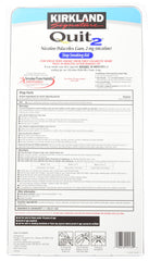 Chicle de Kirkland 2 mg para dejar de fumar, útil en dosis diarias.