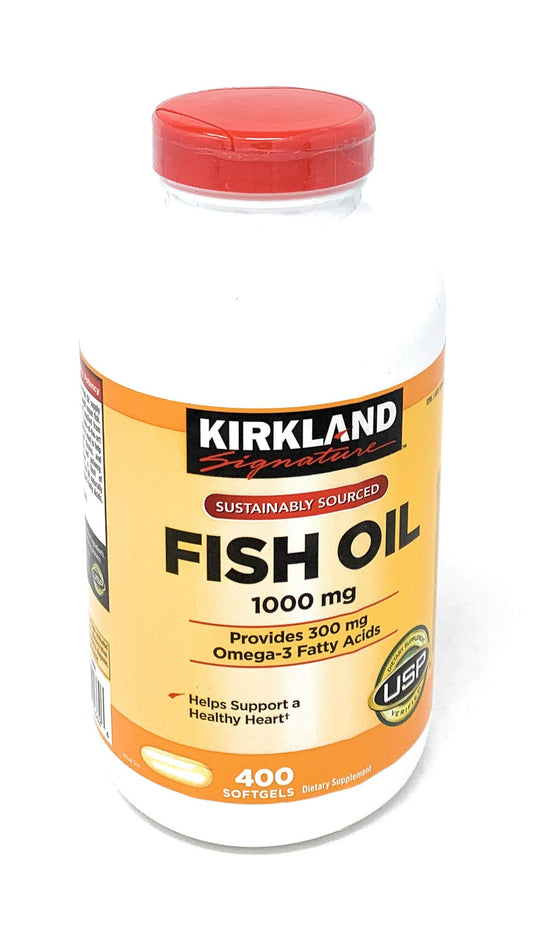 Kirkland concentrado de aceite de pescado en botella para uso diario