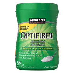 Kirkland OPTIFIBER en pote: fibra natural lista para la ingesta diaria.