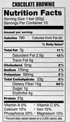 KIRKLAND Signature Barra proteica Chocolate Brownie, snack práctico para llevar