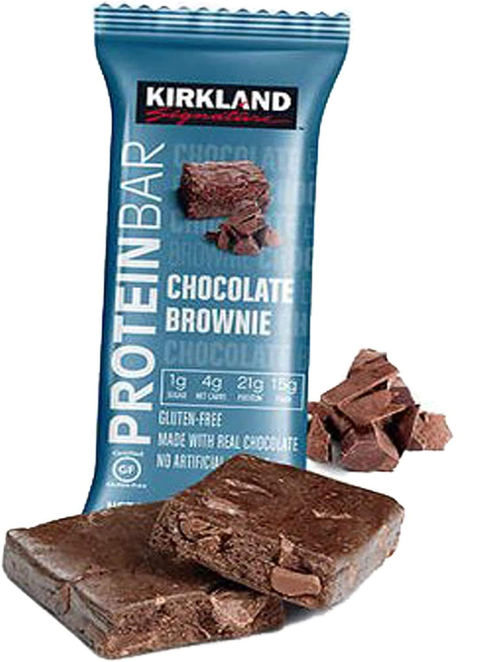 KIRKLAND Signature Barra proteica Chocolate Brownie, textura suave brinda energía sostenida