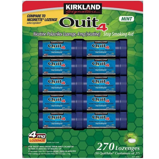 Kirkland Signature tabletas de nicotina, caja de 270 piezas, para gestionar antojos diarios.