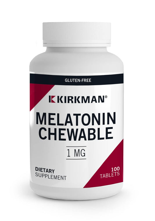 Kirkman Melatonina 1 mg: tabletas masticables en botella para dormir mejor