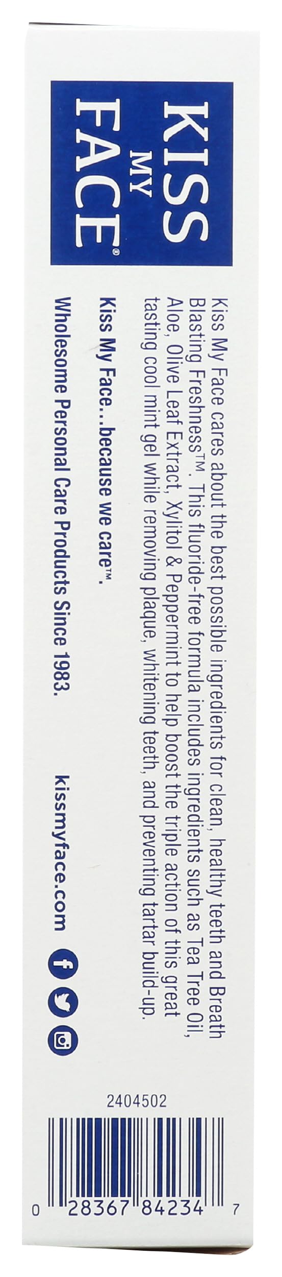 Kiss My Face comparación de tamaño 4.5 oz para referencia práctica