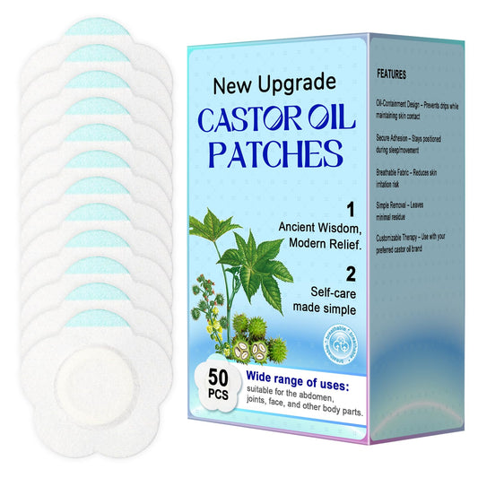 Parche de aceite de ricino KMLWXD, suave y cómodo para el día.