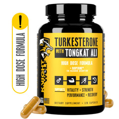 KNIGHT WOLF SUPPS etiqueta con ingredientes clave y beneficios claros