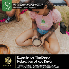 Koa Kava polvo en cuchara para dosificar, facilidad de uso