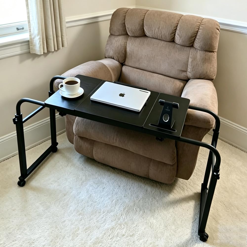 KOMOREBI mesa extendida junto a cama, acomoda distintos tamaños
