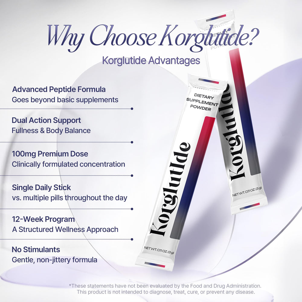 Korglutide etiqueta nutricional en detalle, confianza y origen