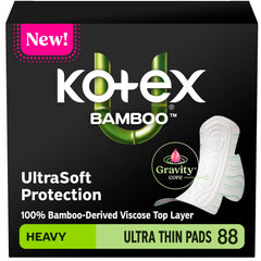 Kotex paquete frontal mostrando 88 unidades y marca, comodidad y protección