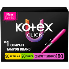 Kotex empaque frontal compacto mostrando multipack y conveniencia